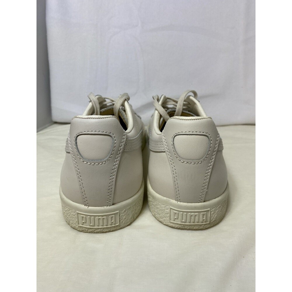 Puma Clyde Og 75Y Prm Lace Up Women Sz 11 Off White Sneakers Casual Shoes - Picture 5 of 8